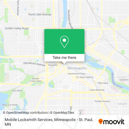 Mobile Locksmith Services map