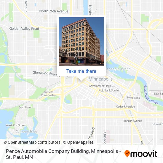 Pence Automobile Company Building map