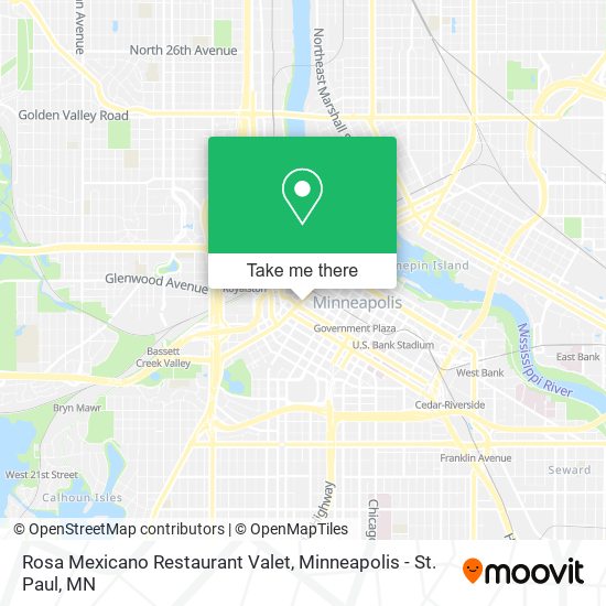 Mapa de Rosa Mexicano Restaurant Valet