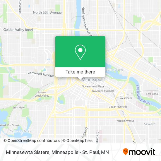 Mapa de Minnesewta Sisters