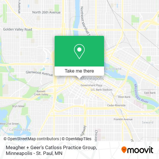 Mapa de Meagher + Geer's Catloss Practice Group