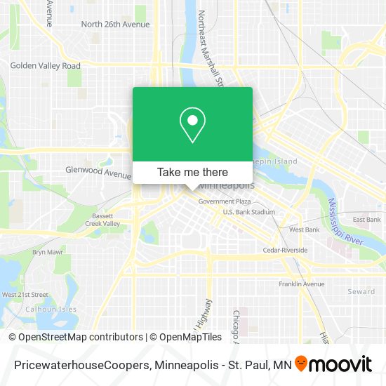 PricewaterhouseCoopers map