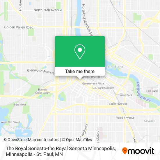 The Royal Sonesta-the Royal Sonesta Minneapolis map