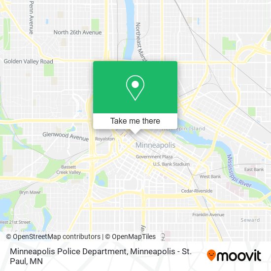 Mapa de Minneapolis Police Department