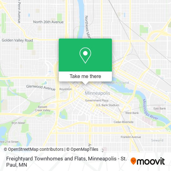 Mapa de Freightyard Townhomes and Flats