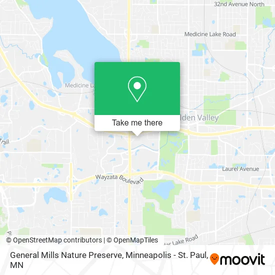 General Mills Nature Preserve map