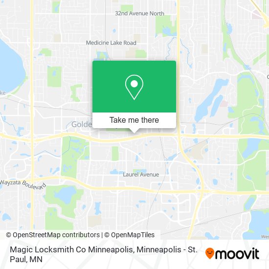 Magic Locksmith Co Minneapolis map