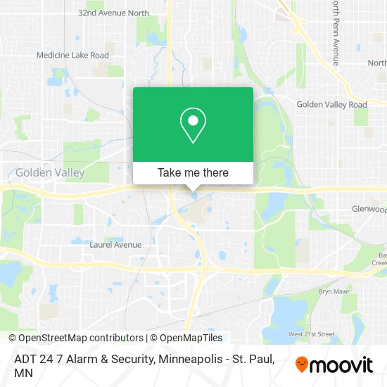 ADT 24 7 Alarm & Security map