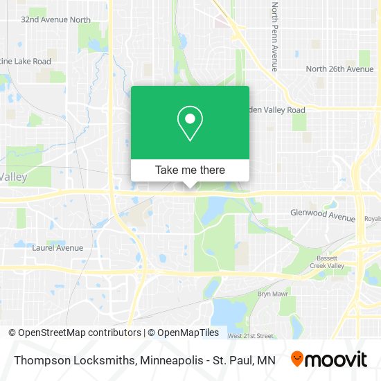 Mapa de Thompson Locksmiths