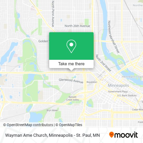Wayman Ame Church map