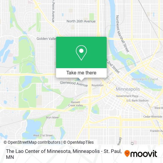The Lao Center of Minnesota map