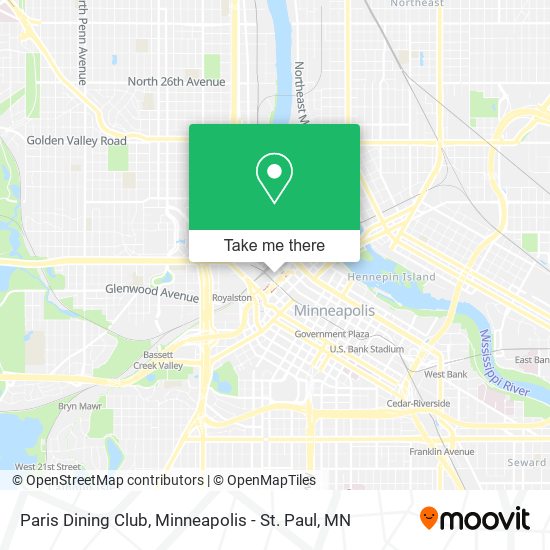 Paris Dining Club map