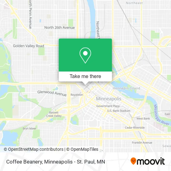 Mapa de Coffee Beanery