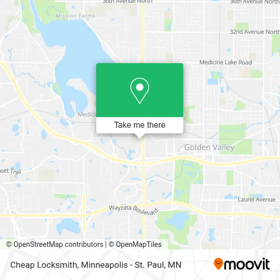 Cheap Locksmith map