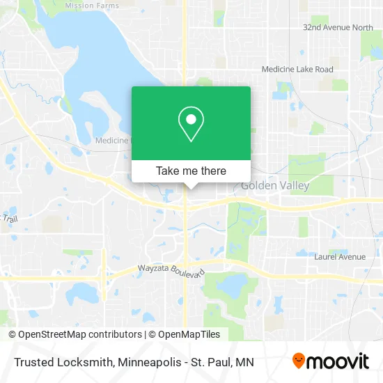 Trusted Locksmith map