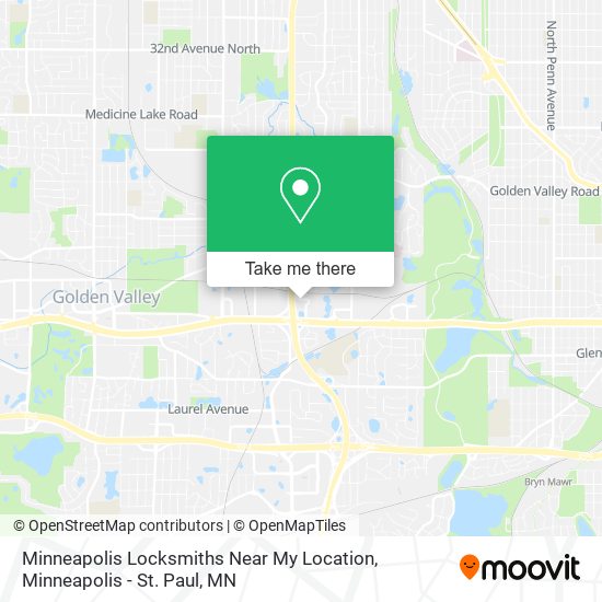 Minneapolis Locksmiths Near My Location map