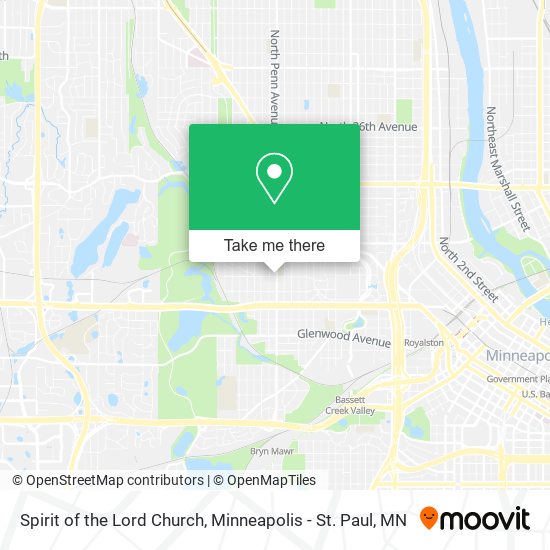 Mapa de Spirit of the Lord Church