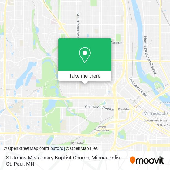 St Johns Missionary Baptist Church map