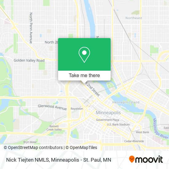 Nick Tiejten NMLS map