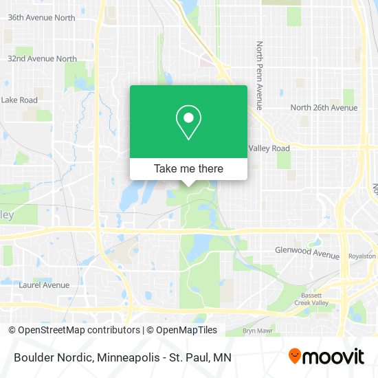 Boulder Nordic map