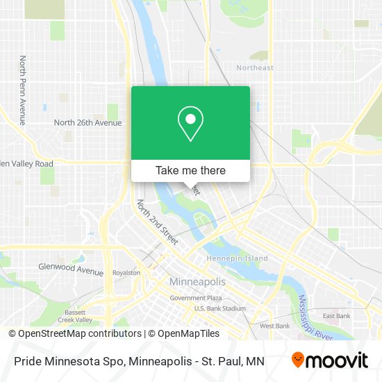 Pride Minnesota Spo map
