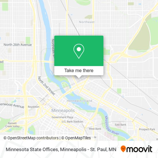 Minnesota State Offices map