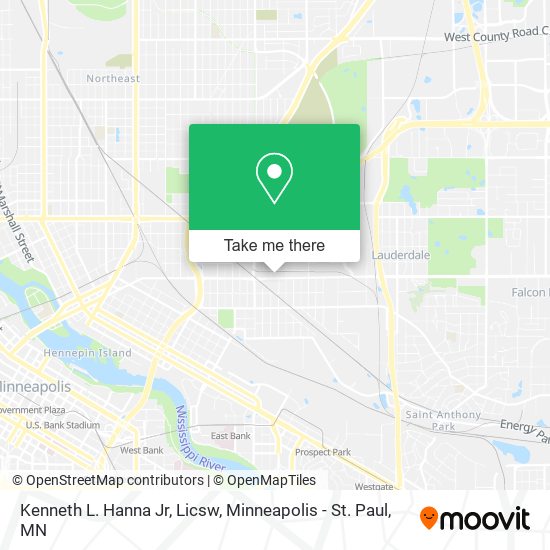 Kenneth L. Hanna Jr, Licsw map