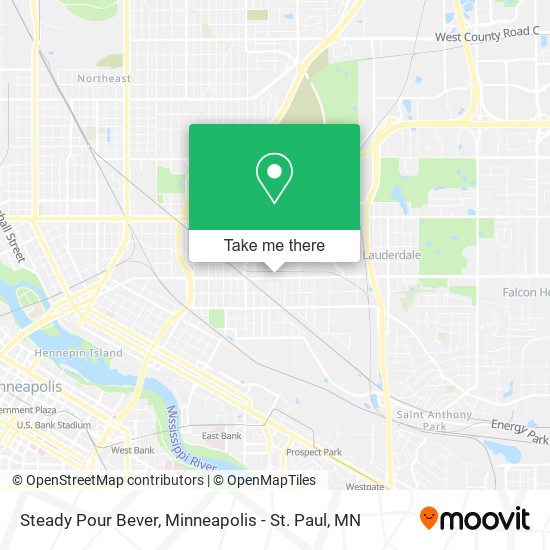 Mapa de Steady Pour Bever