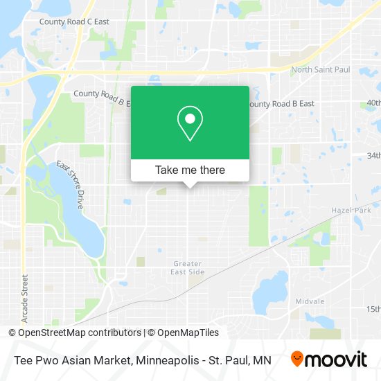 Mapa de Tee Pwo Asian Market