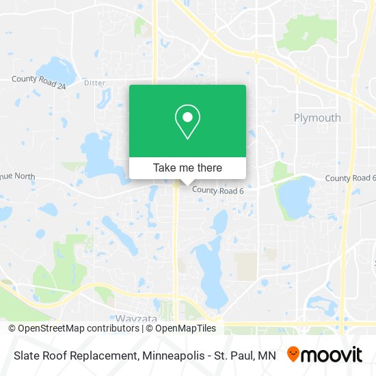 Slate Roof Replacement map