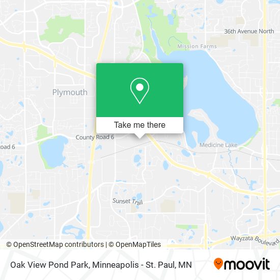 Oak View Pond Park map