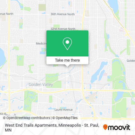 West End Trails Apartments map