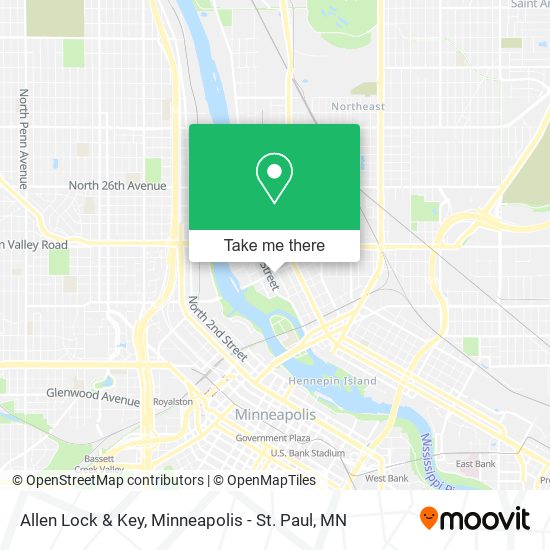 Allen Lock & Key map