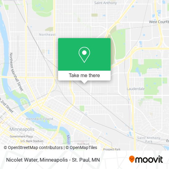 Nicolet Water map