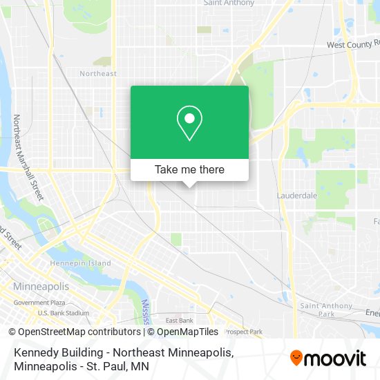 Kennedy Building - Northeast Minneapolis map