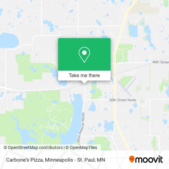 Carbone's Pizza map