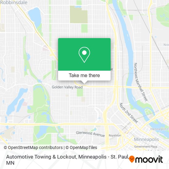 Automotive Towing & Lockout map