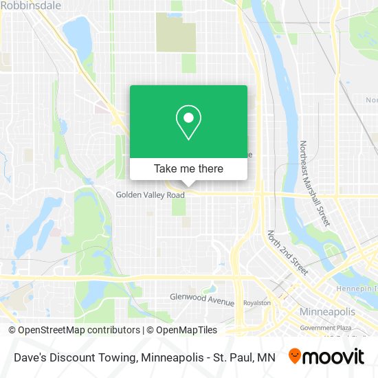 Dave's Discount Towing map