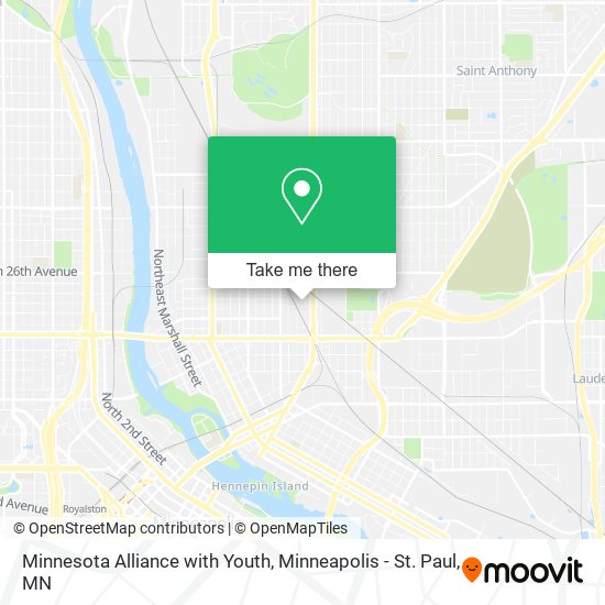 Minnesota Alliance with Youth map