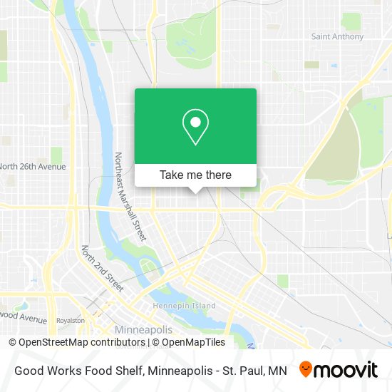 Good Works Food Shelf map