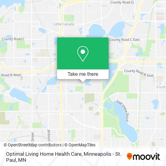 Optimal Living Home Health Care map