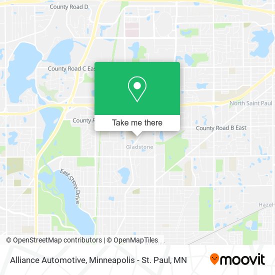 Alliance Automotive map