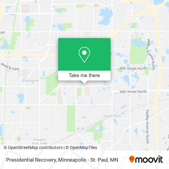Presidential Recovery map