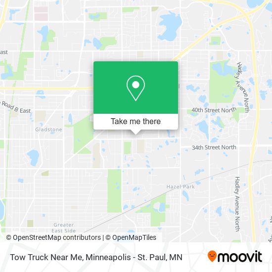 Mapa de Tow Truck Near Me