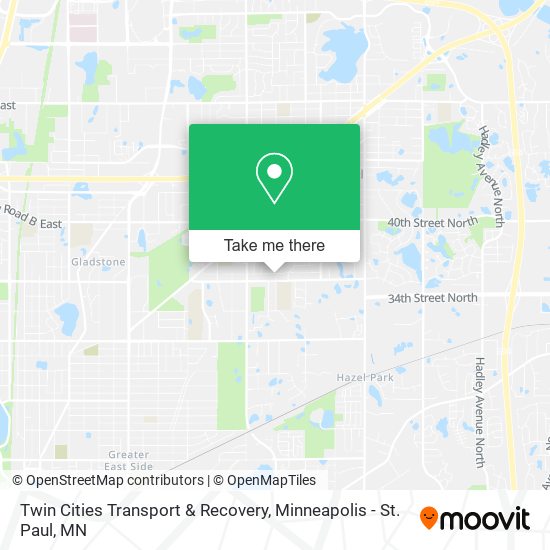 Mapa de Twin Cities Transport & Recovery