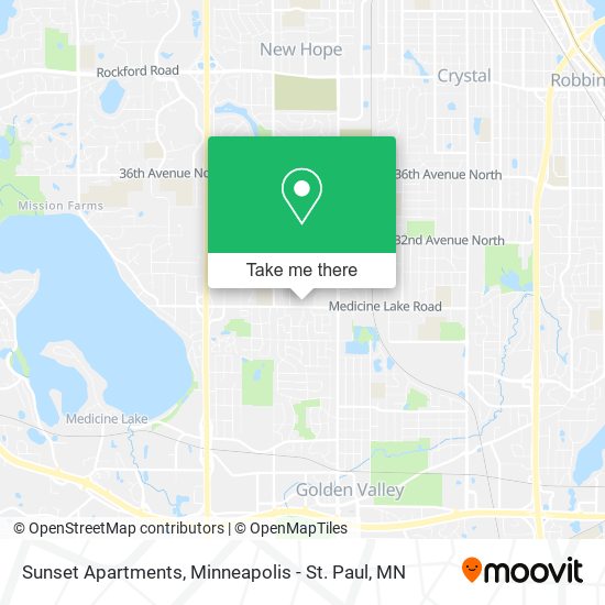Sunset Apartments map