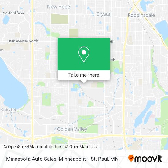 Minnesota Auto Sales map