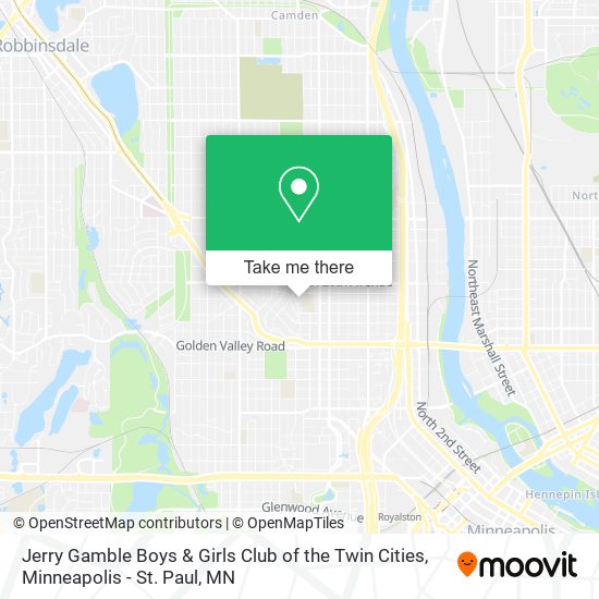 Jerry Gamble Boys & Girls Club of the Twin Cities map