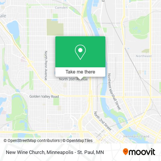 New Wine Church map