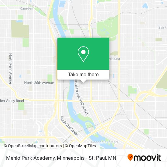 Mapa de Menlo Park Academy